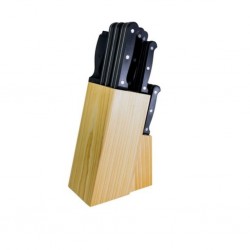 Pradel Essentials 17pcs Wooden Block Knives & Accessories 3 Rivets Handles - PCOT001022 "O"