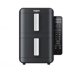 Ocean OCAFK24902DN 9L 2 Pots 2YW Black Digital Air Fryer