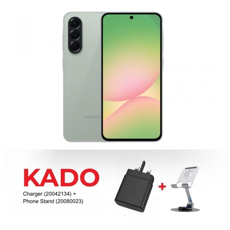 Samsung Galaxy A56 5G (8GB+256GB) Green & Free CHARGER AS--CS288 KIT 3A + PHONE STAND AS-TS626 Samsung Galaxy A56 5G (8GB+256GB) Green & Free CHARGER AS--CS288 KIT 3A + PHONE STAND AS-TS626
