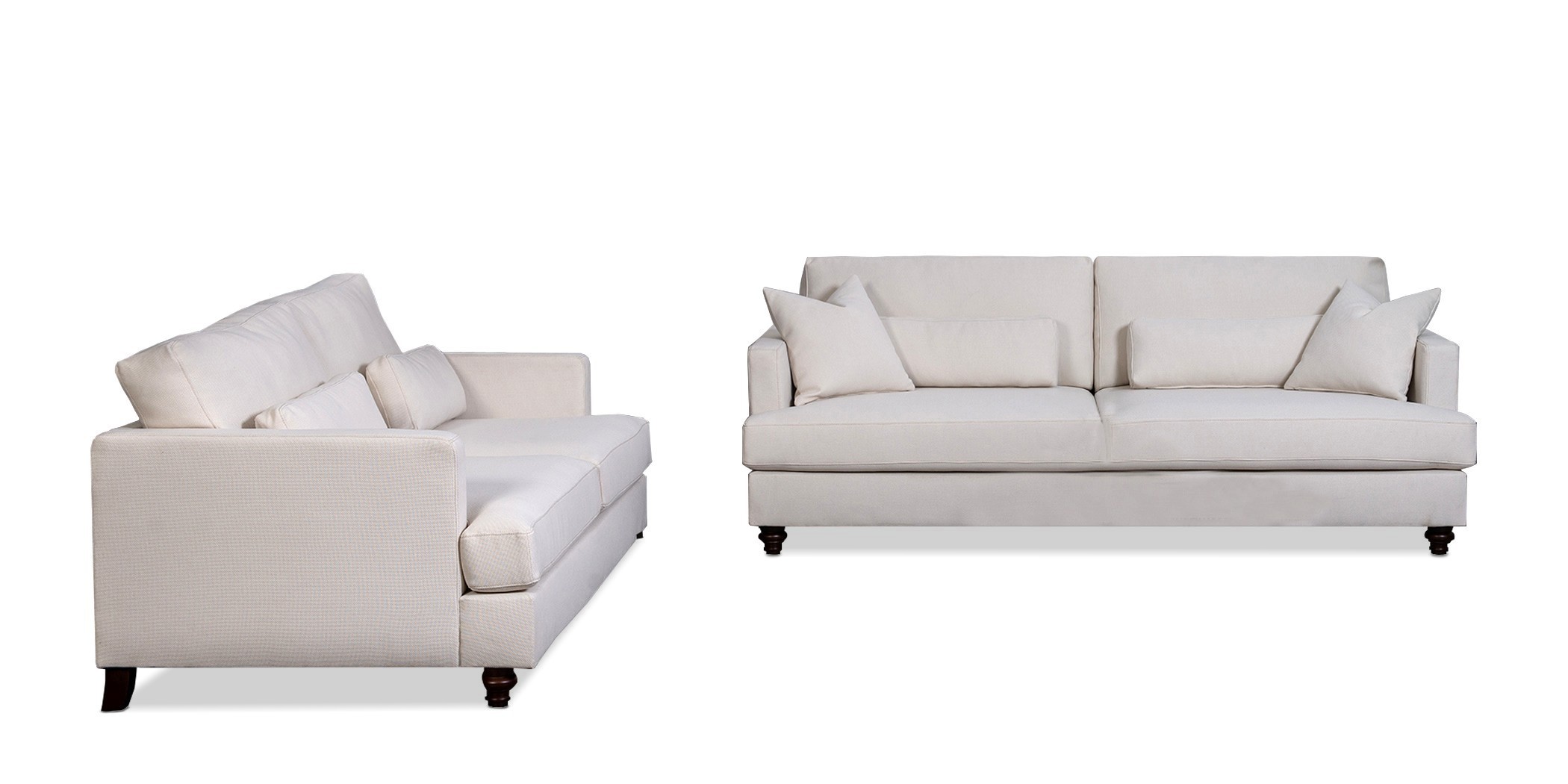 Cassandra Sofa 3+2 Seater In Beige Fab