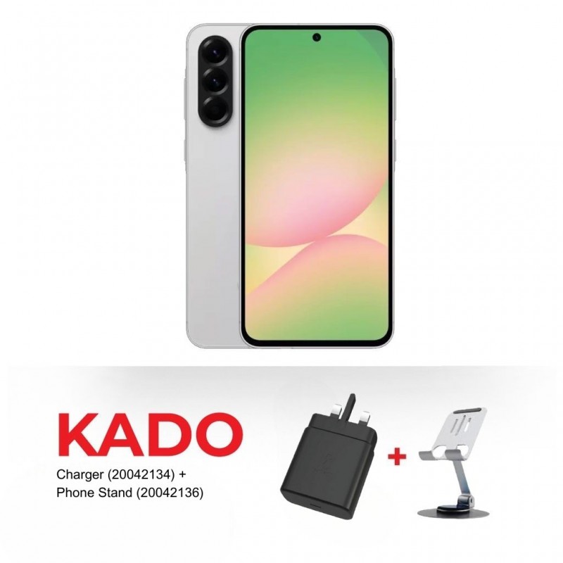 Samsung Galaxy A56 5G (8GB+256GB) Grey & Free CHARGER AS--CS288 KIT 3A + PHONE STAND AS-TS626