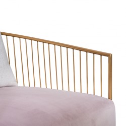 Bottega Armchair In Gold Metal Frame