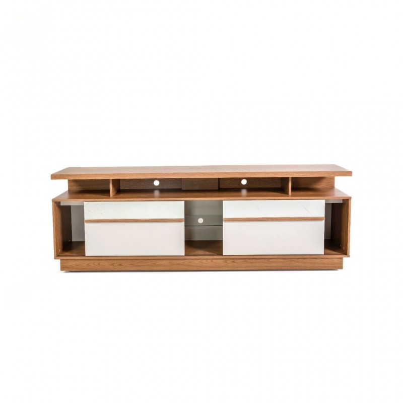 Recipe Low TV Cabinet Almond/Off White