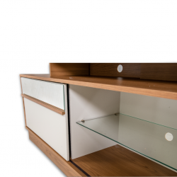 Recipe Low TV Cabinet Almond/Off White Recipe Low TV Cabinet Almond/Off White