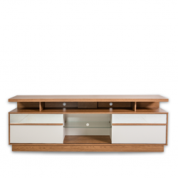 Recipe Low TV Cabinet Almond/Off White