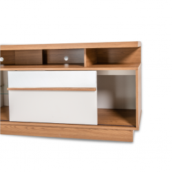 Recipe Low TV Cabinet Almond/Off White Recipe Low TV Cabinet Almond/Off White