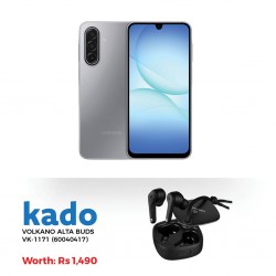Samsung Galaxy A17 5G Gray & Free VOLKANO ALTA BUDS VK-1171 FOR A17