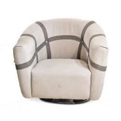 Sharon One Seater Beige Fabric