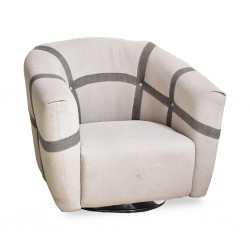 Sharon One Seater Beige Fabric