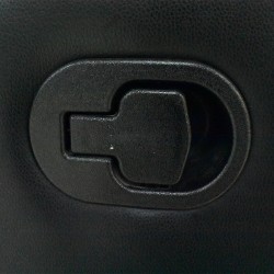 Mayfair One Seater Black Bonded Leather