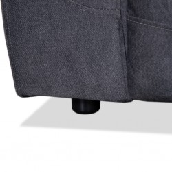 Burlington Recliner 3 Seater in Pewter Fab