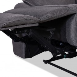 Burlington Recliner 3 Str in Pewter Fab