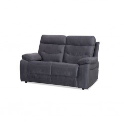 Burlington Recliner 2 Seater in Pewter Fab