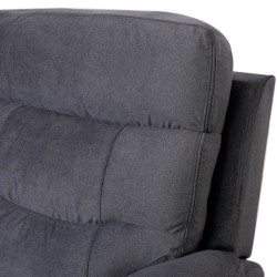 Burlington Recliner 2 Seater in Pewter Fab