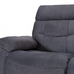 Burlington Recliner 2 Seater in Pewter Fab