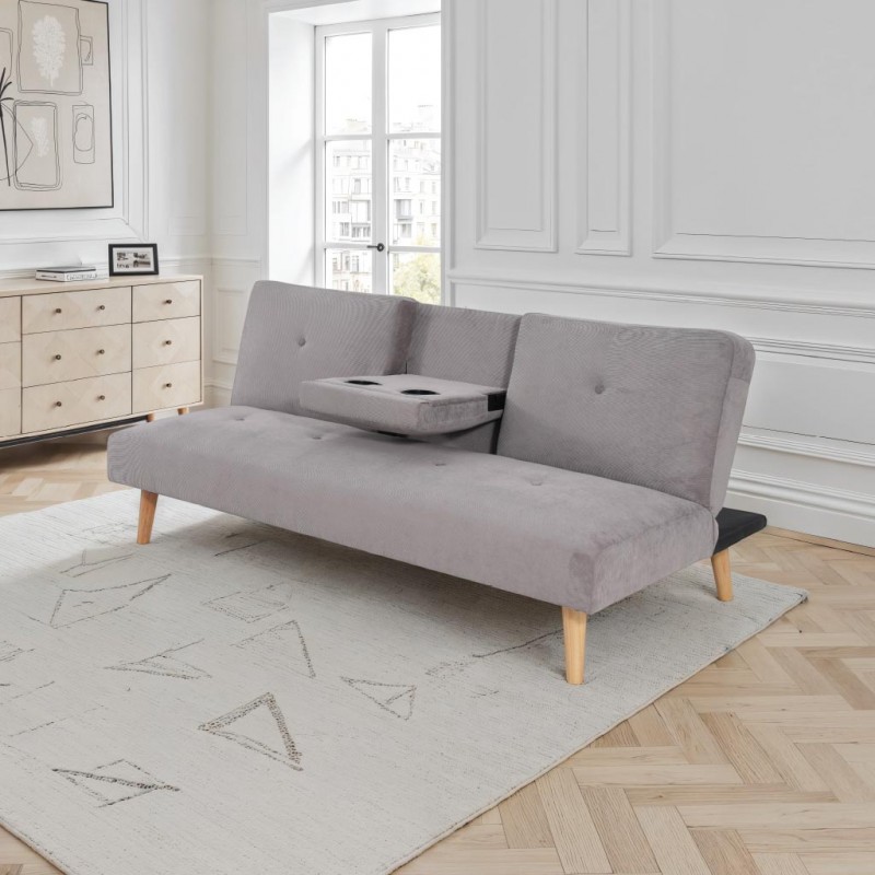 Hobbs Sofa Bed Grey fabric