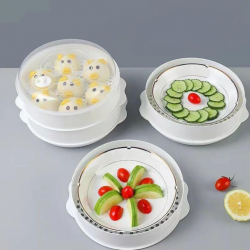 Food Steamer Set, 2 Tiers