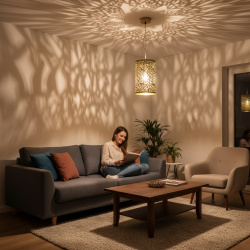 Pendant Lamp Metal 13x13x27cm L23470751