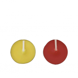 12 Pcs Candle Set White,Yellow,Red