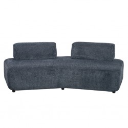 Cara 3 Seater Modular Division In Blue Fabric