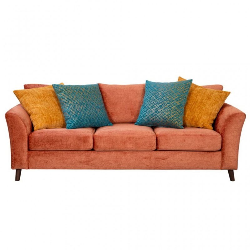 Urban 3 Seater Chaise in Orange Fabric Urban 3 Seater Chaise in Orange Fabric