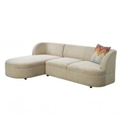 Juno LHF Chaise + RHF Arm 2 Str Fabric Beige