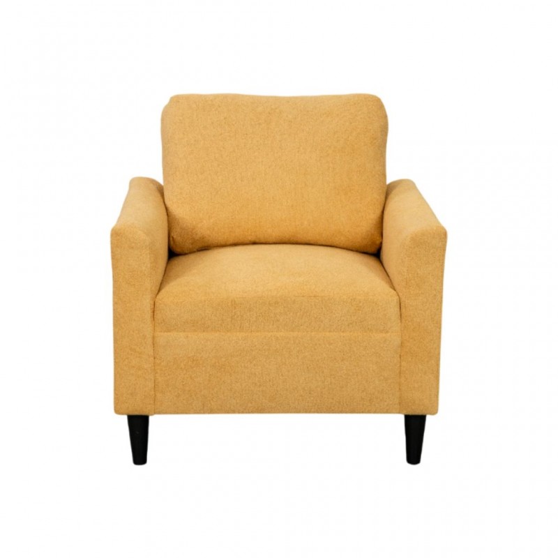 Fascino Sofa 1 Seater in Yellow Fabric Fascino Sofa 1 Seater in Yellow Fabric