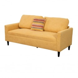 Fascino Sofa 3 Seater in Yellow Fabric
