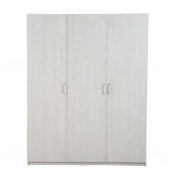 Elsa Wardrobe 3 Doors With Hanger MDF Ash Grey