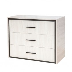 Ezra Chest of Drawers Larix Black Particle Board Ezra Chest of Drawers Larix Black Particle Board