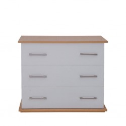 Capella Chest of Drawer White & Light Oak