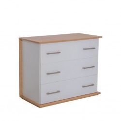 Capella Chest of Drawer White & Light Oak