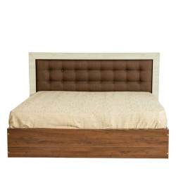 Barcelona Bed 160x200 cm Dark Walnut & Ash Grey