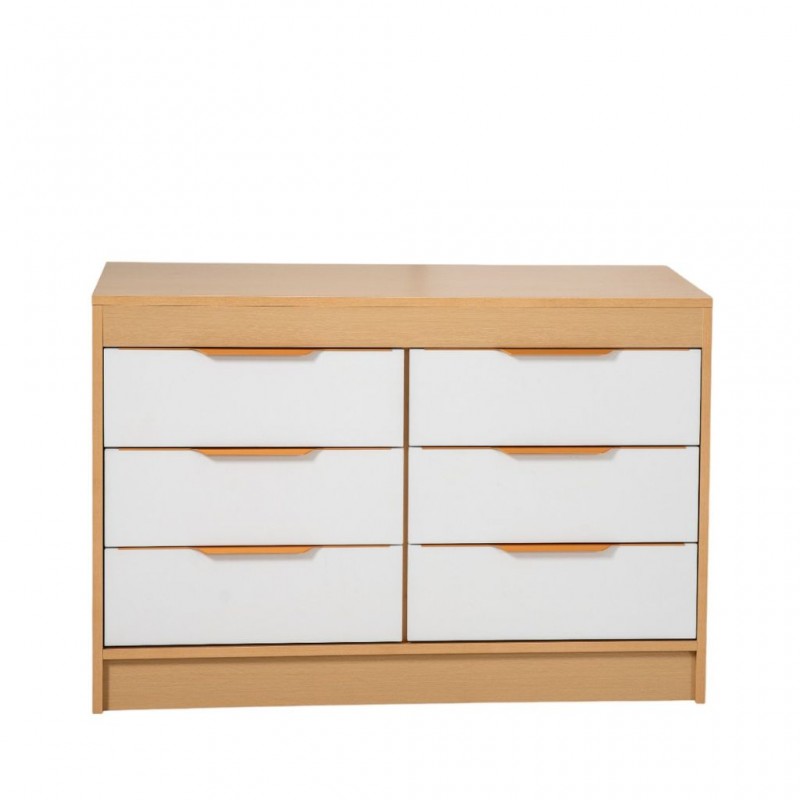 Casablanca Chest Of Drawers Golden Oak & White Casablanca Chest Of Drawers Golden Oak & White