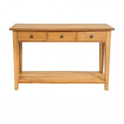 Victoria Console Table Natural Teak