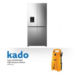 Hisense RQ5P470SMIE Refrigerator & Free Ingco HPWR14008 High Pressure Washer
