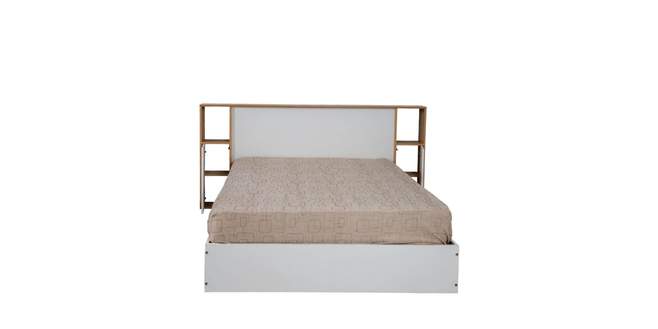Casablanca Bed 150x190 cm Golden Oak & White MDF