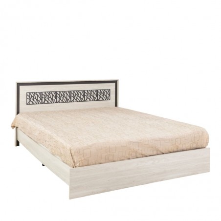 Ezra Bed 180x200 cm Larix Black Particle Board