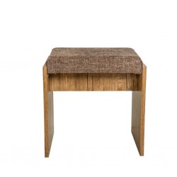 Vecelo Dressing Table & Pouf Opera Brown & Black