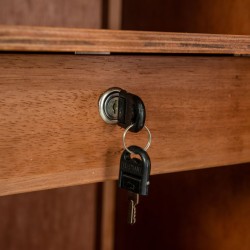 Deluxe Wardrobe 4 Doors Rubberwood