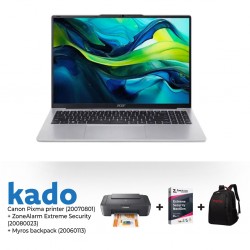Acer Aspire Lite 16 & Free CANON PIXMA MG2541S Black + ZoneAlarm Security + Myros Backpack / Carry Case