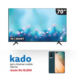Hisense 70A6H 70'' 4K Smart Led TV & Free Hisense Smart Phone H60 5G