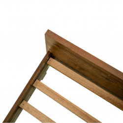 Vintage Bed 180x200 cm In MDF With Rattan