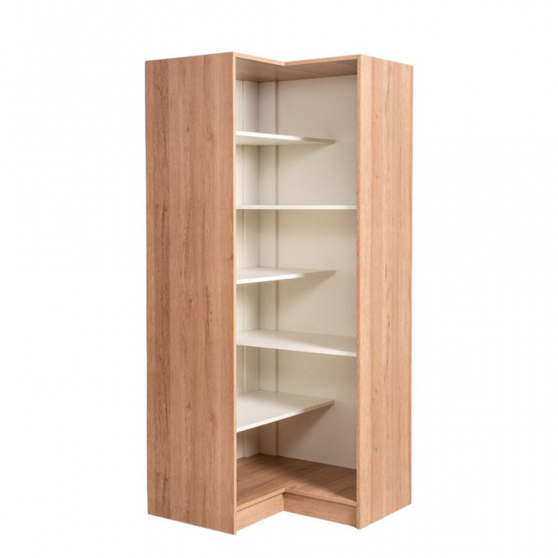 Built In Closet L Shaped With Shelves 900 Red Oak