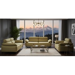 Comfy 3 Seater + 2 Seater + 1 Seater in Green Fabric