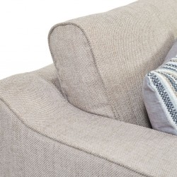 Delta Sofa Corner In Taupe Fabric