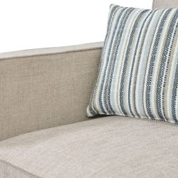 Delta Sofa Corner In Taupe Fabric