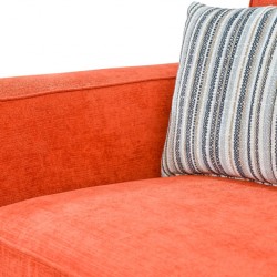 Delta Sofa Corner in Paprika Fabric