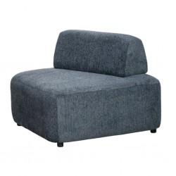 Cara 1 Seater Modular Daybed in Blue Fabric Cara 1 Seater Modular Daybed in Blue Fabric