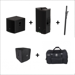 Mackie Thump118S + Mackie Thump212 + Mackie 12'' Rolling Bag Bag Speaker + Mackie 2051055 M20 +  Mackie 2055239